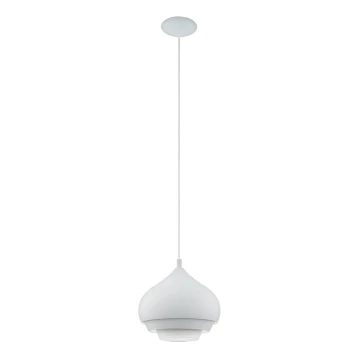 Eglo - Lampadario a sospensione con filo 1xE27/60W/230V bianco