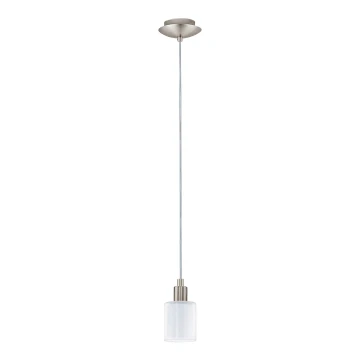 Eglo - Lampadario LED a sospensione con filo MY CHOICE 1xE14/4W/230V  cromo/bianco