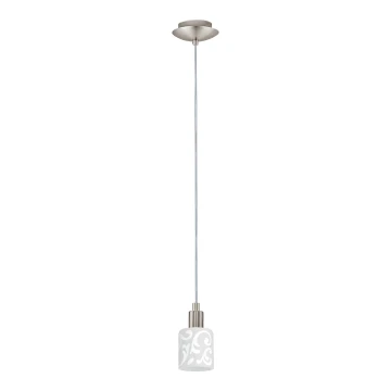 Eglo - Lampadario LED a sospensione con filo MY CHOICE 1xE14/4W/230V  cromo/bianco