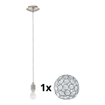 Eglo - Lampadario LED a sospensione con filo MY CHOICE 1xE14/4W/230V  cromo