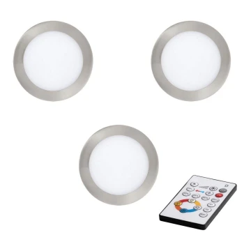 Eglo - SET 3x Faretto da incasso a LED dimmerabile TINUS LED/11W/230V + TC