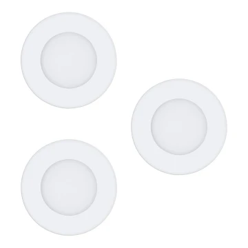 Eglo - SET 3x Lampada LED da incasso FUEVA-RW 1xLED/2,8W/230V