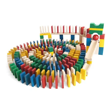 EkoToys - Domino di legno colorato 430 pz