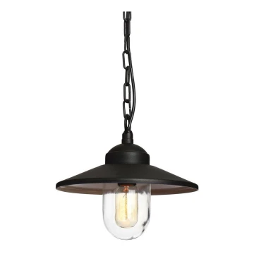 Elstead - Lampadario da esterno a sospensione con catena KLAMPENBORG 1xE27/60W/230V IP44