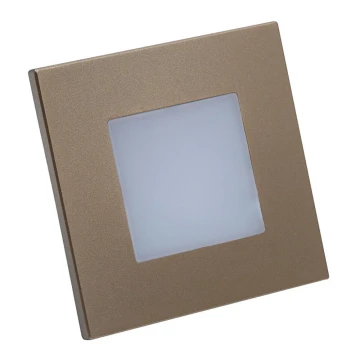 Emithor 48334 - Luce LED da incasso STEP LIGHT LED/1W/230V oro