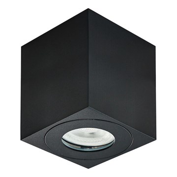 Emithor 48623 - Luce Spot da bagno ALUX 1xGU10/35W/230V IP44 quadrato nero