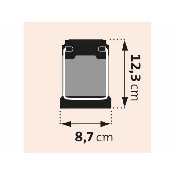 Extol - Lampada LED portatile LED/3xAA arancione/nero