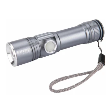 Extol - Torcia LED LED/2000 mAh/3,7V cromo opaco