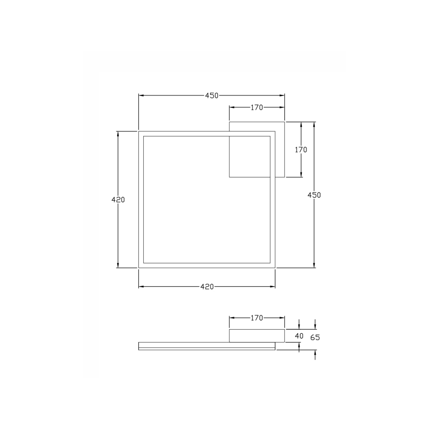 Fabas Luce 3394-62-282 - Plafoniera LED dimmerabile BARD LED/39W/230V 4000K antracite