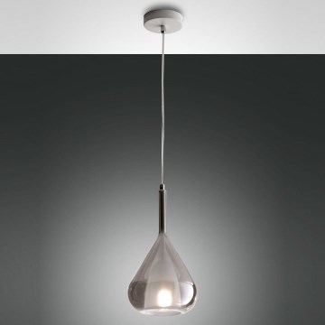 Fabas Luce 3481-40-126 - Lampadario a sospensione con filo LILA 1xE27/40W/230V grigio