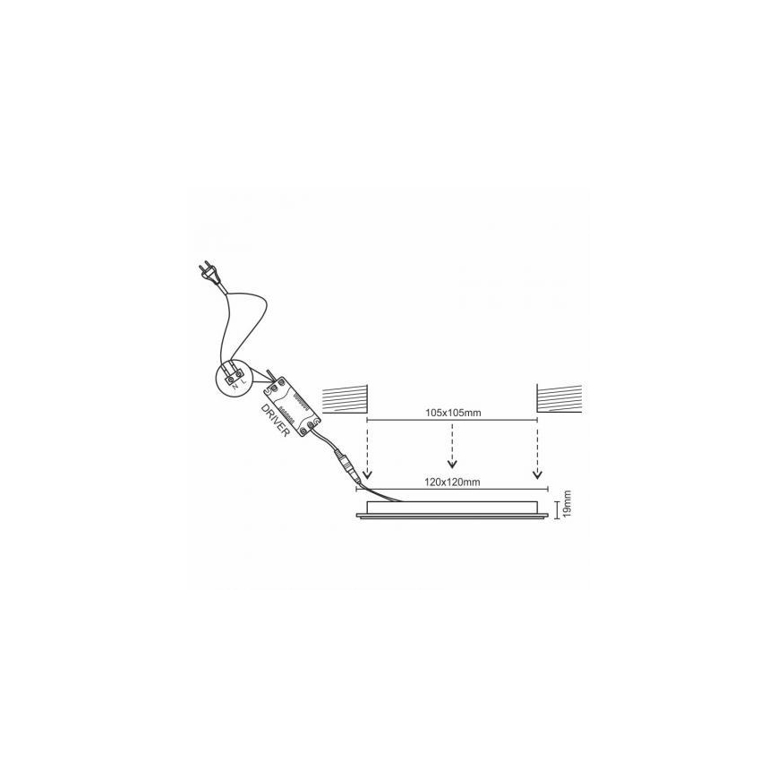 Faretto da incasso LED dimmerabile LED/12W/230V 3000-6500K Wi-Fi Tuya