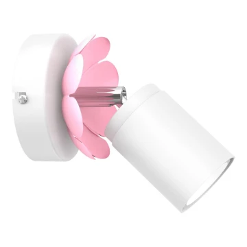 Faretto da parete FLOWER 1xGU10/8W/230V bianco