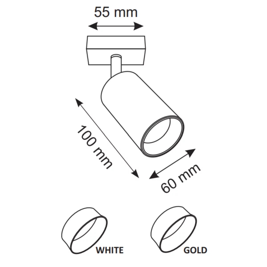 Faretto da parete MARIBEL 1xGU10/10W/230V bianco