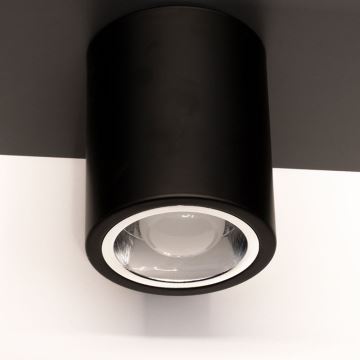 Faretto JUPITER 1xE27/20W/230V diametro 9,8 cm nero