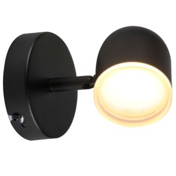 Faretto LED da parete RAWI LED/4,2W/230V nero