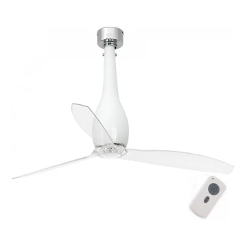 FARO 32001 - Ventilatore da soffitto ETERFAN bianco/limpido d.128 cm + telecomando