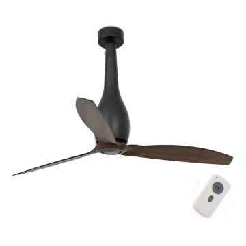 FARO 32004 - Ventilatore da soffitto ETERFAN nero/marrone d. 128cm + telecomando