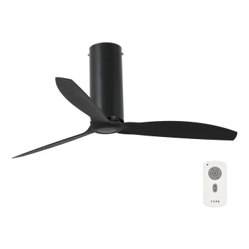 FARO 32060 - Ventilatore da soffitto TUBE FAN nero + telecomando