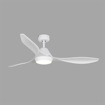 FARO 33346 - Ventilatore da soffitto LED POLARIS LED/18W/230V bianco d. 132 cm + Telecomando