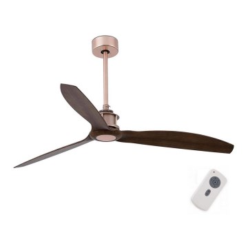 FARO 33399 - Ventilatore da soffitto JUST FAN marrone/rame