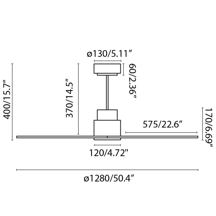 FARO 33487WP - Ventilatore da soffitto NASSAU Wi-Fi bianco + telecomando