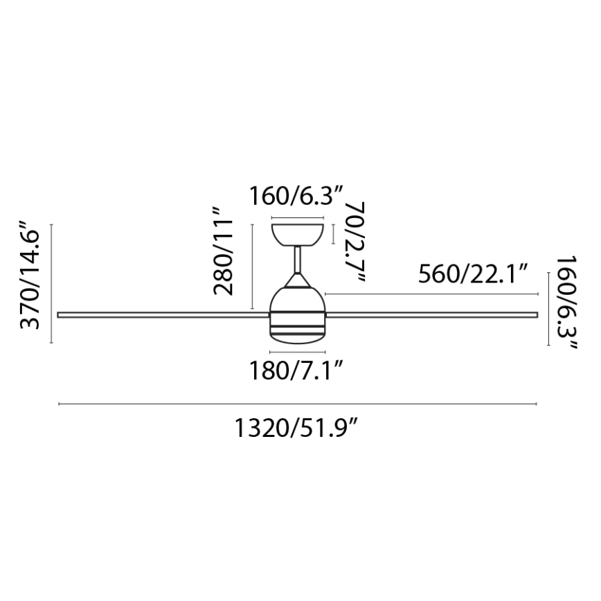 FARO 33524WP - LED Ventilatore da soffitto POROS LED/19W/230V legno/bianco Wi-Fi