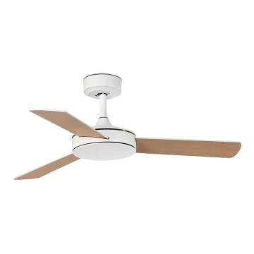 FARO 33603DC - Ventilatore da soffitto MINI MALLORCA S marrone/bianco + telecomando