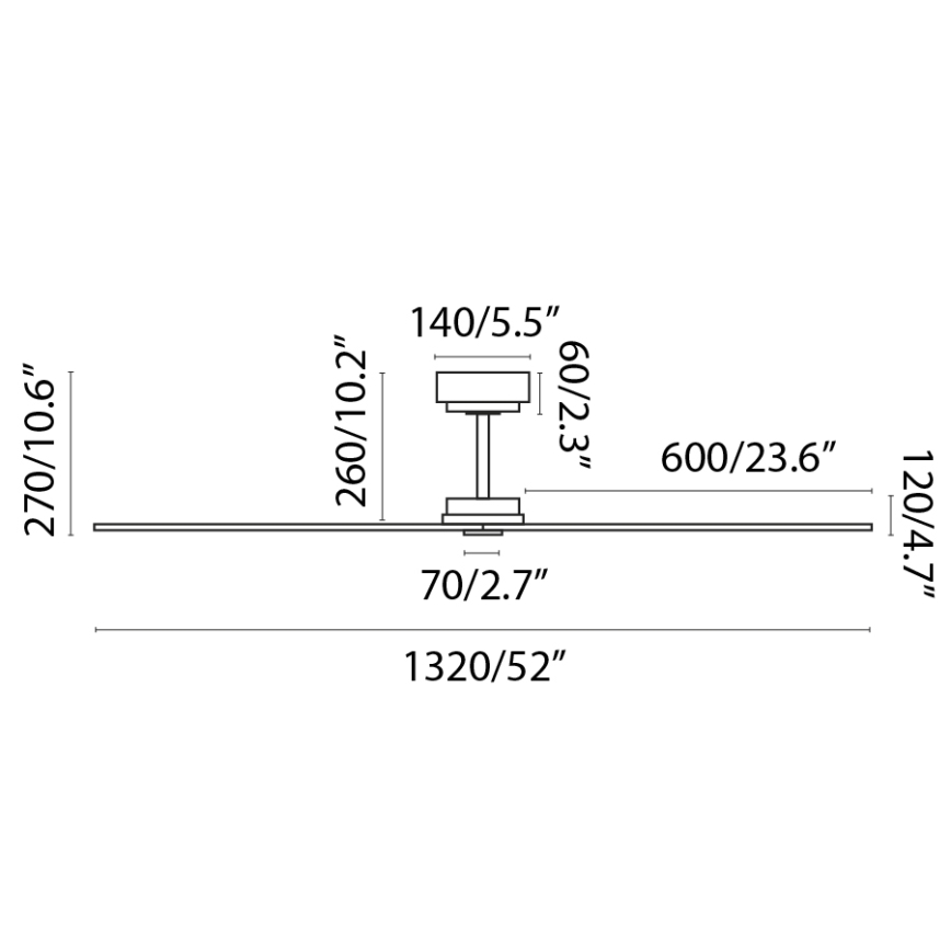 FARO 34100 - Ventilatore da soffitto MILOS nero + telecomando