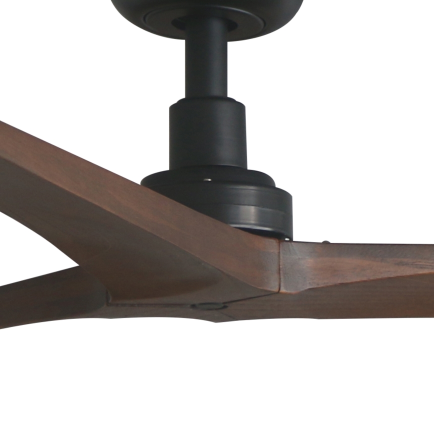 FARO 34276WP - Ventilatore da soffitto KLIM L legno/nero diametro 150 cm + telecomando