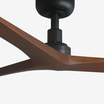 FARO 34277WP - Ventilatore da soffitto KLIM M legno/nero diametro 125 cm + telecomando