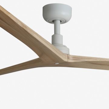 FARO 34279WP - Ventilatore da soffitto KLIM L legno/bianco diametro 150 cm + telecomando