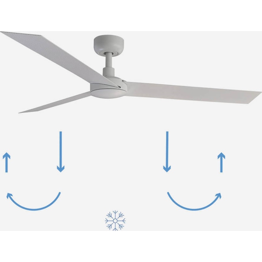 FARO 34290WP - Ventilatore da soffitto CRUISER L bianco diametro 132 cm SMART + telecomando