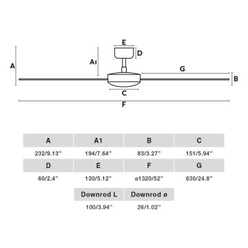 FARO 34290WP - Ventilatore da soffitto CRUISER L bianco diametro 132 cm SMART + telecomando