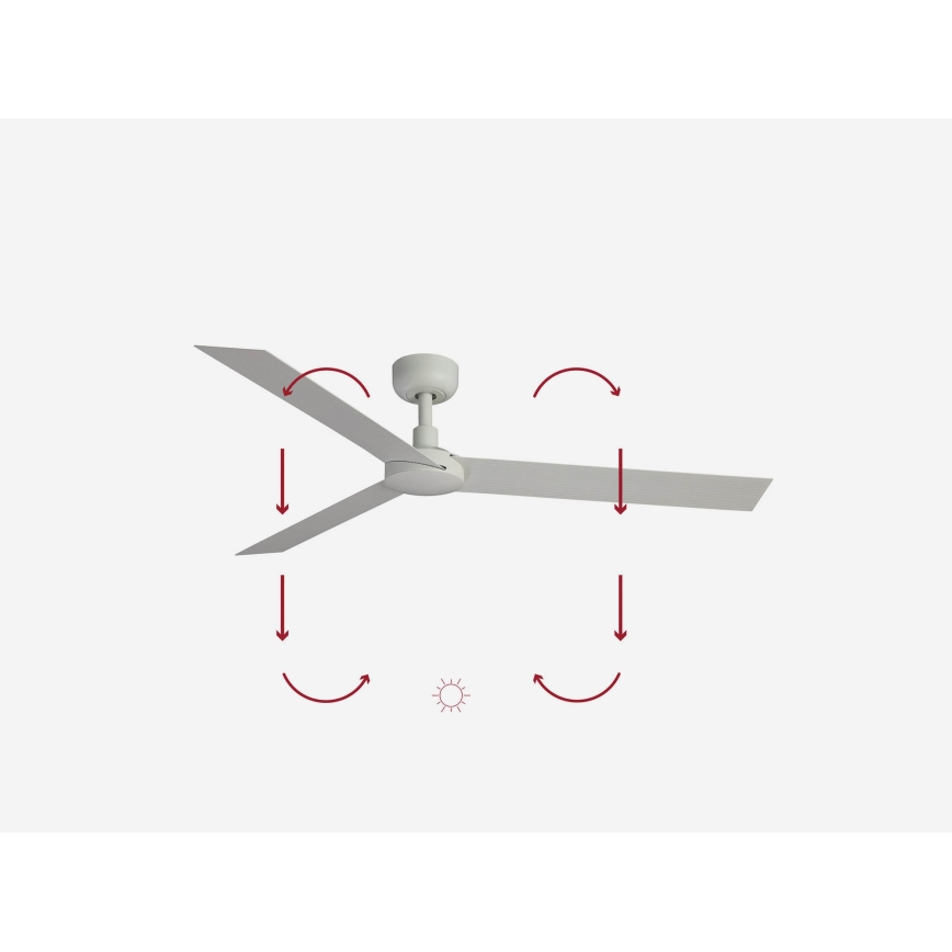 FARO 34292WP - Ventilatore da soffitto CRUISER XL bianco diametro 160 cm SMART + telecomando