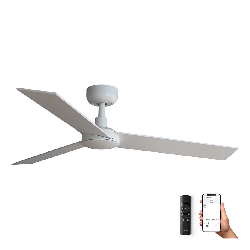 FARO 34295WP - Ventilatore da soffitto RUDDER S bianco diametro 106 cm SMART + telecomando