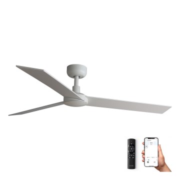 FARO 34297WP - Ventilatore da soffitto RUDDER L bianco diametro 132 cm SMART + telecomando