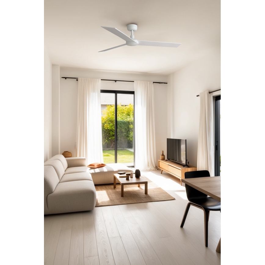 FARO 34297WP - Ventilatore da soffitto RUDDER L bianco diametro 132 cm SMART + telecomando