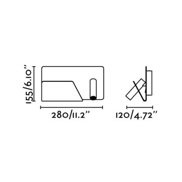 FARO 62124 - Faretto LED da parete SUAU LED/3W/230V USB bianco