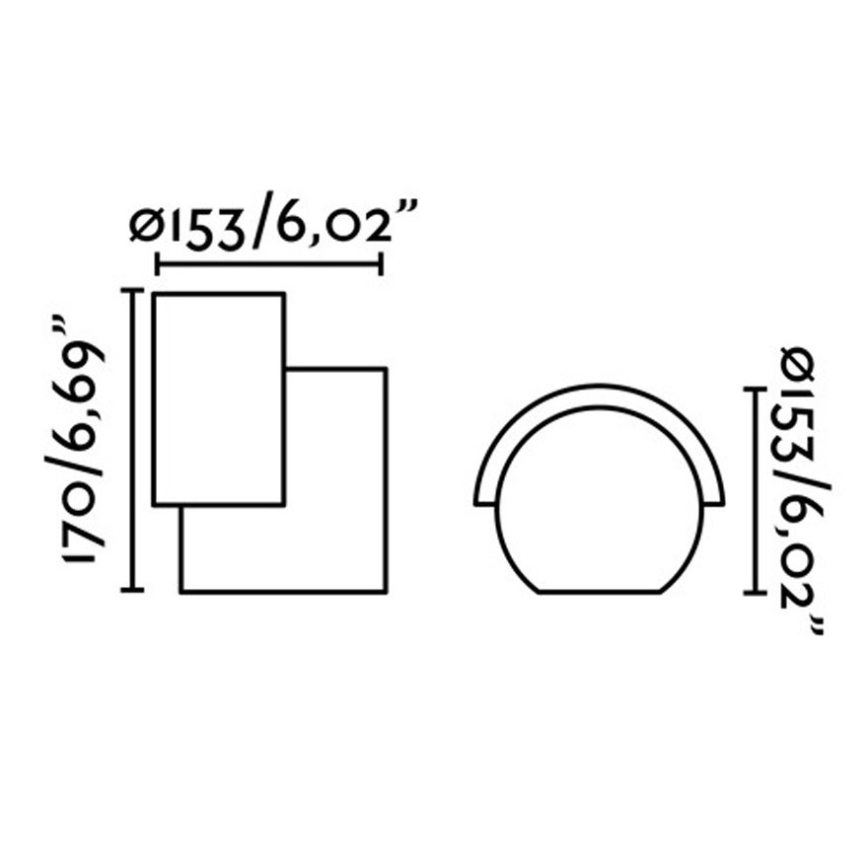 FARO 70576 - Applique a LED da esterno NOBORU LED/16W/230V IP65