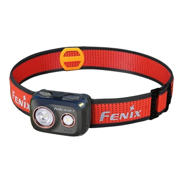 Fenix HL32RTBLCK - Lampada frontale LED ricaricabile LED/USB IP66 800 lm 300 h nero/arancione