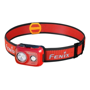 Fenix HL32RTRED - Lampada frontale LED ricaricabile LED/USB IP66 800 lm 300 h rosso/arancione