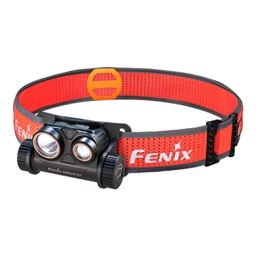 Fenix HM65RDTBLC - Lampada frontale LED ricaricabile LED/USB IP68 1500 lm 300 h nero/arancione