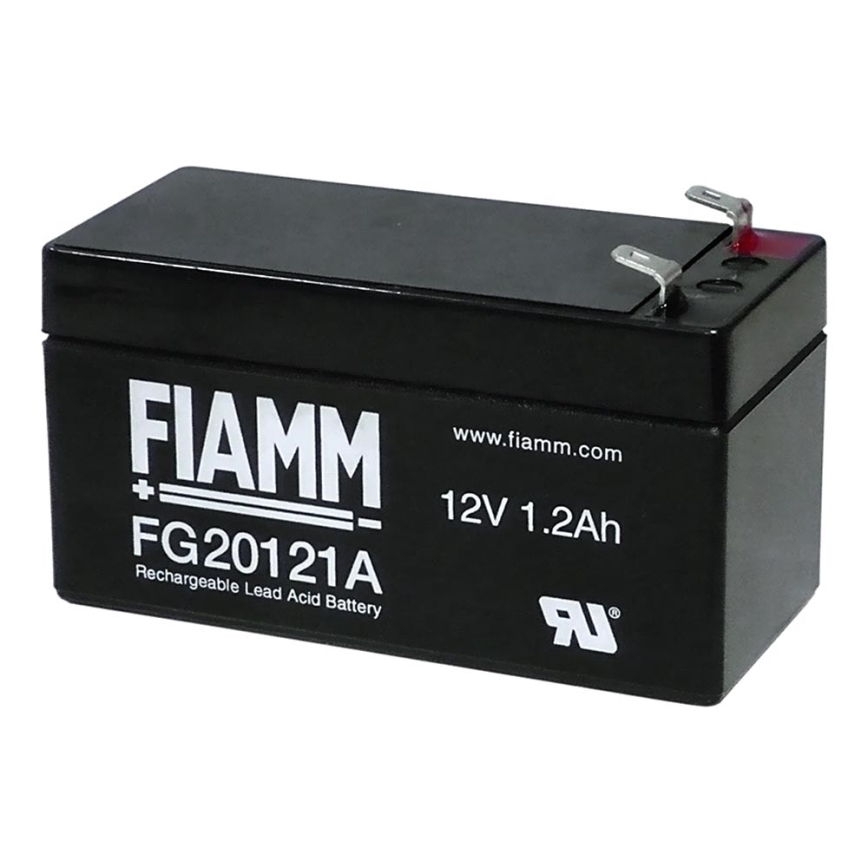 Fiamm FG20121A - Batteria al piombo 12V/1,2Ah/Connettore 4,7mm
