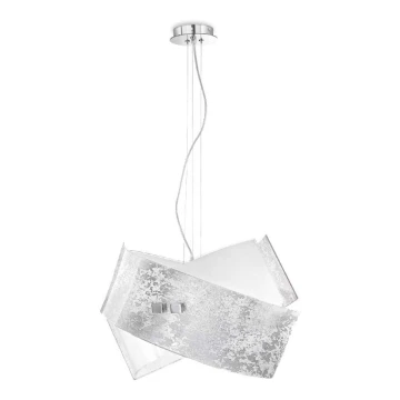 Gea Luce CAMILLA S G arg - Lampadario a sospensione con filo CAMILLA 2xE27/70W/230V argento