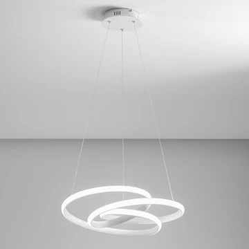 Gea Luce DIVA S P BIANCO - Lampadario a sospensione con filo LED dimmerabile DIVA LED/43W/230V bianco