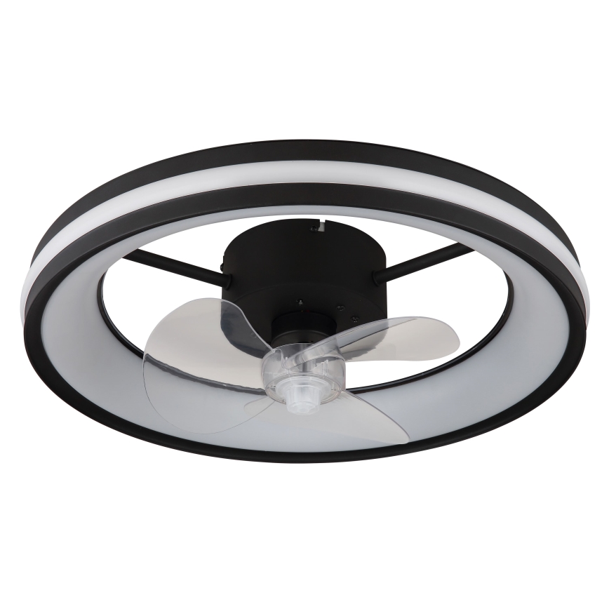 Globo - LED Plafoniera dimmerabile con ventilatore LED/30W/230V 2700-6500K nero + telecomando