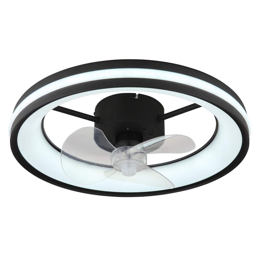 Globo - LED Plafoniera dimmerabile con ventilatore LED/30W/230V 2700-6500K nero + telecomando