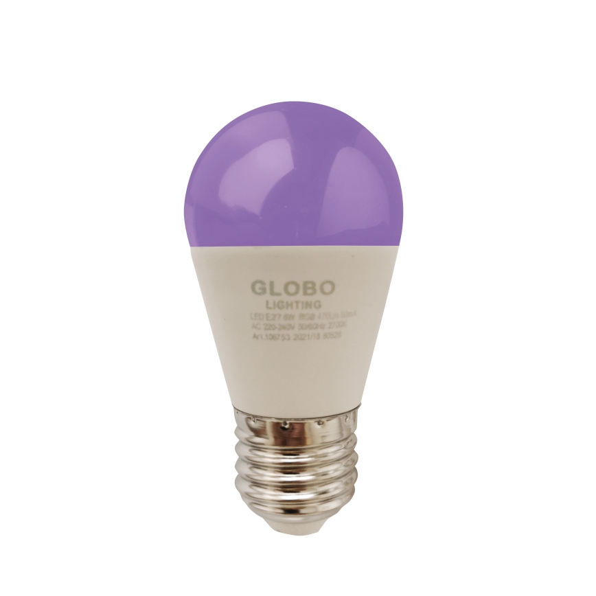 Globo - Lampadina LED RGBW dimmerabile E27/6W/230V 3000K + telecomando