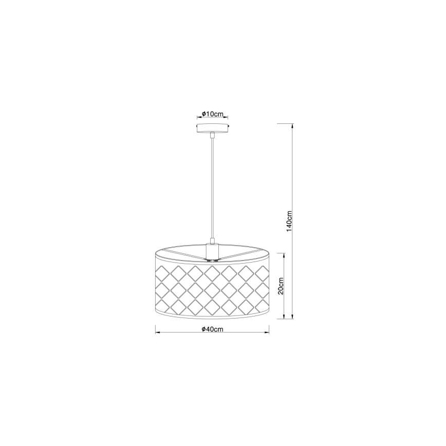 Globo 15329H - Lampadario a sospensione con filo HARALD 1xE27/60W/230V