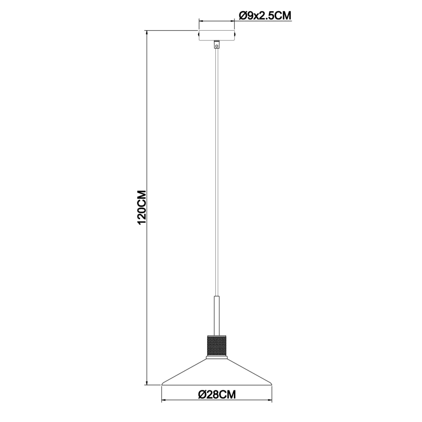 Globo - Lampadario su filo 1xE27/60W/230V